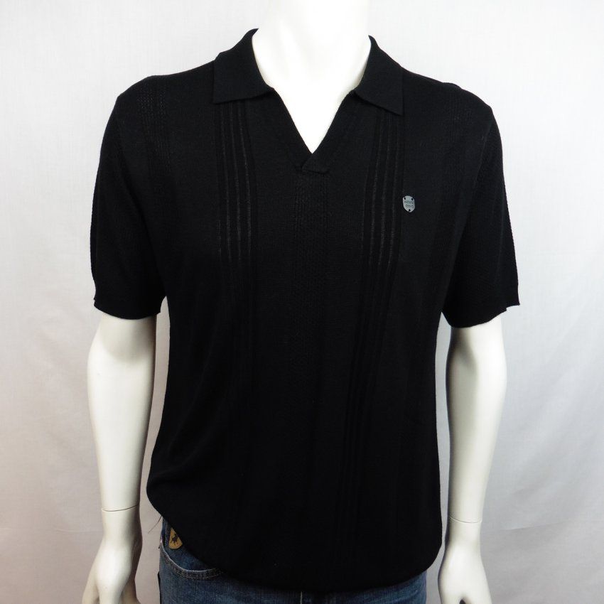 Polo negro de punto de Dark & Fish