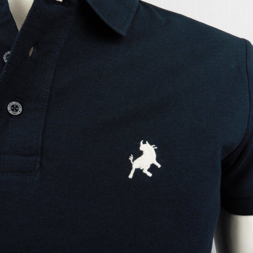 Polo piqué azul marino de Lois
