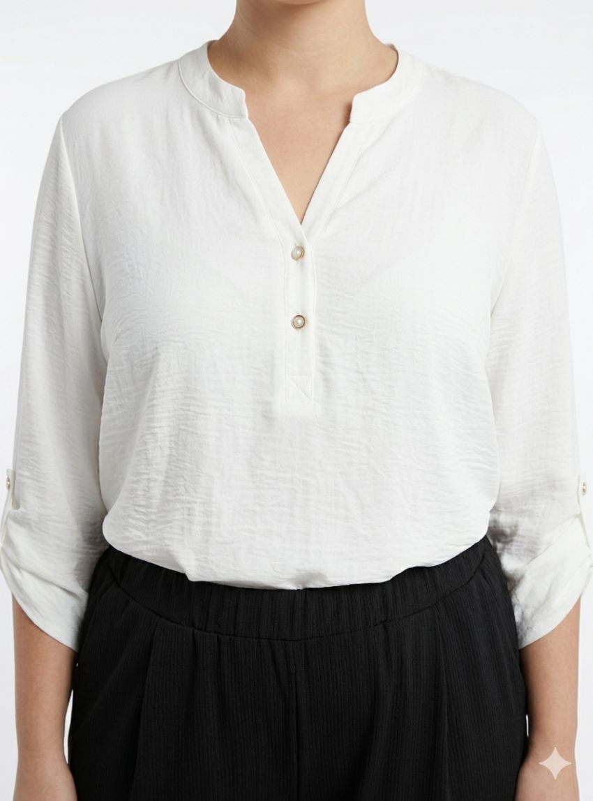 Blusa blanca de Nayat