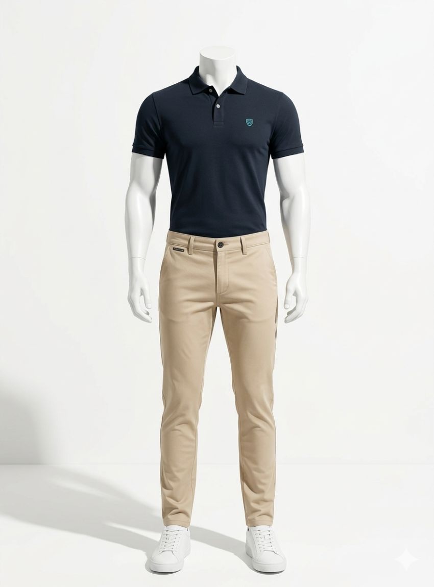 Polo azul marino de Tomé