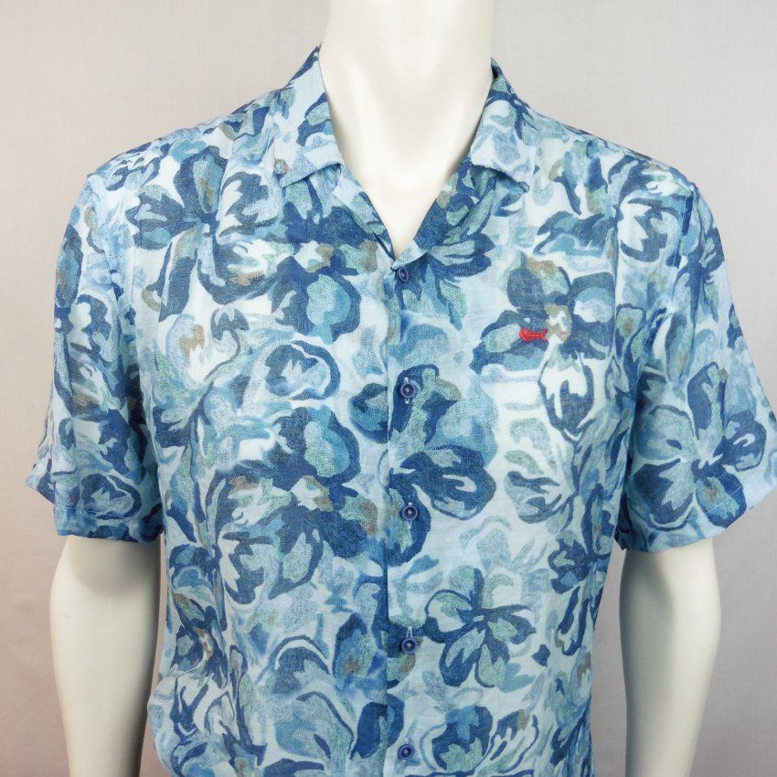 Camisa flores azules de Dark & Fish