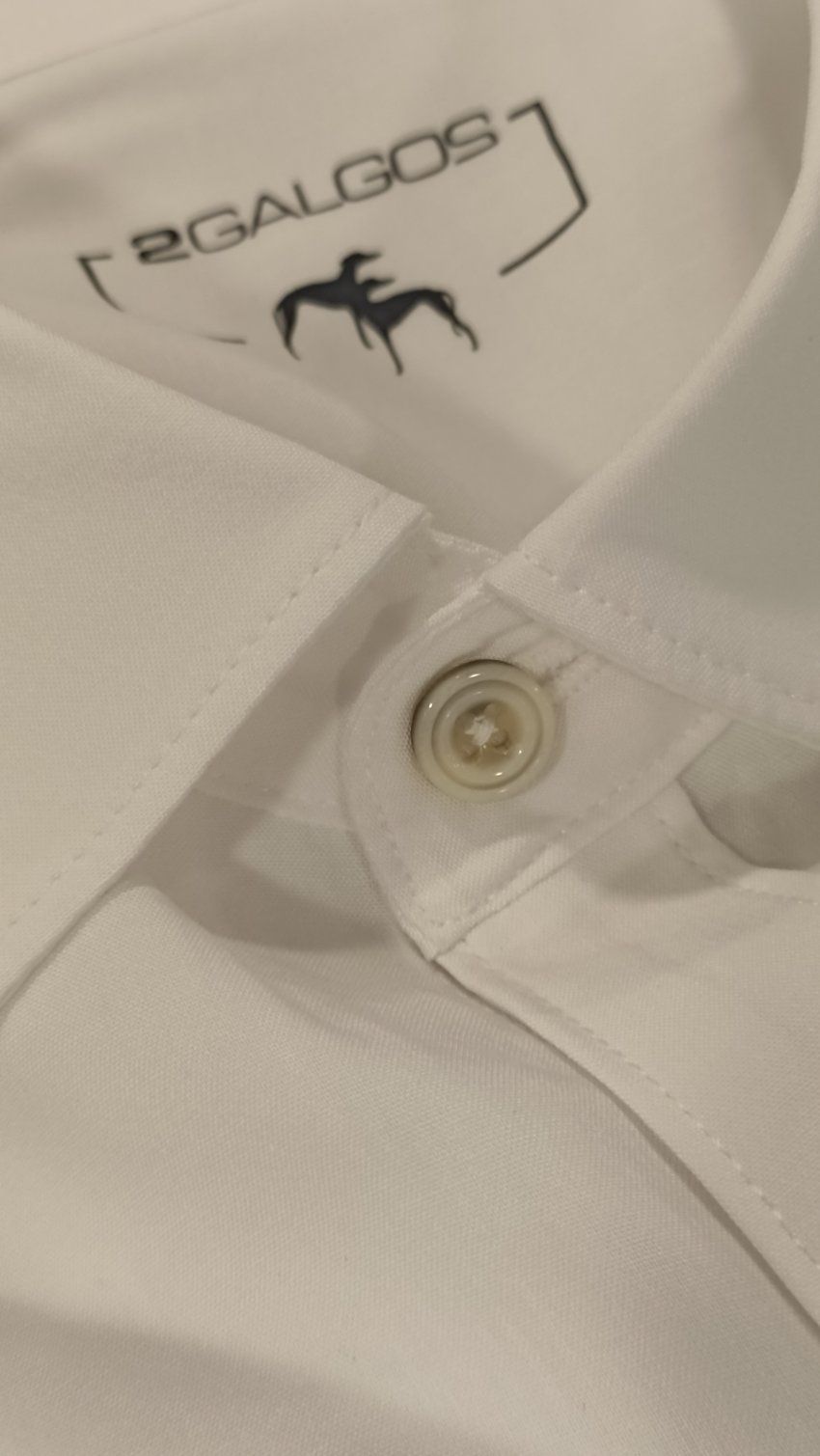 Camisa viscosa blanca de Dos Galgos