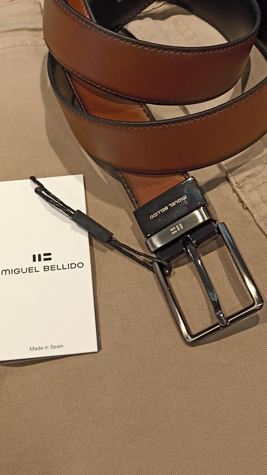 Cinturón reversible de Miguel Bellido