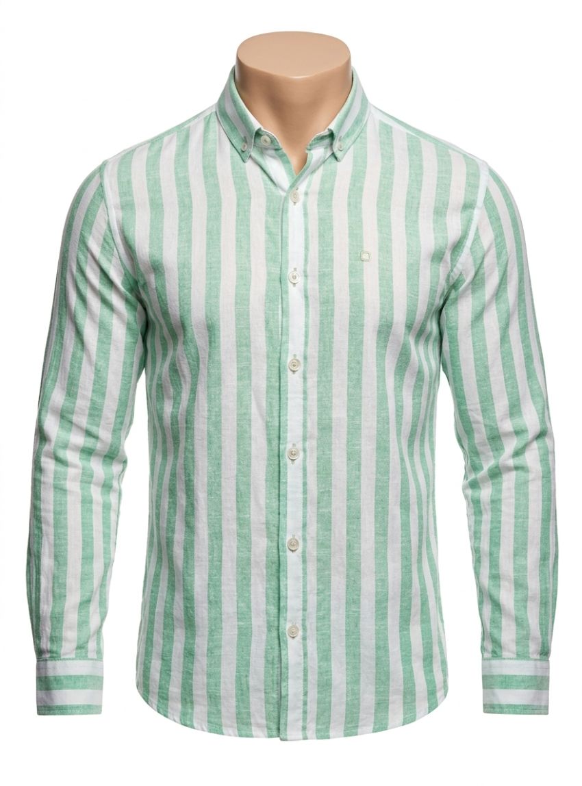 Camisa rayas verdes de Yellow Skin