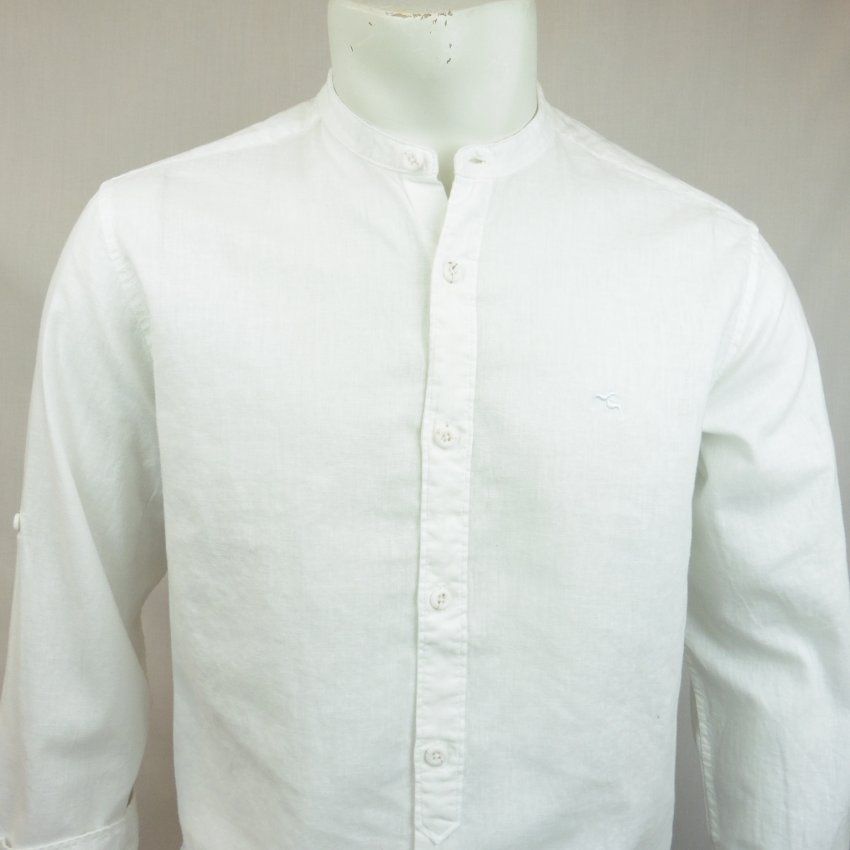 Camisa lino blanca de Dos Galgos