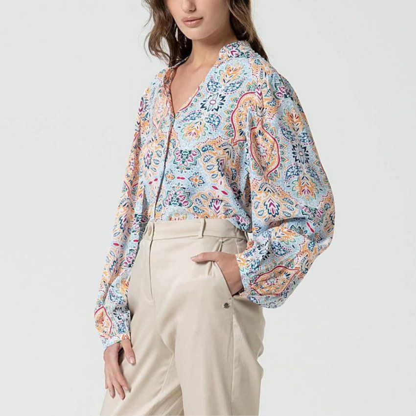 Pantalón de lyocell beige de Surkana