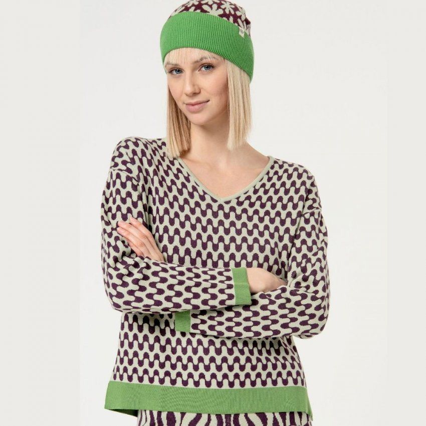 Jersey pico ondas verde de Surkana