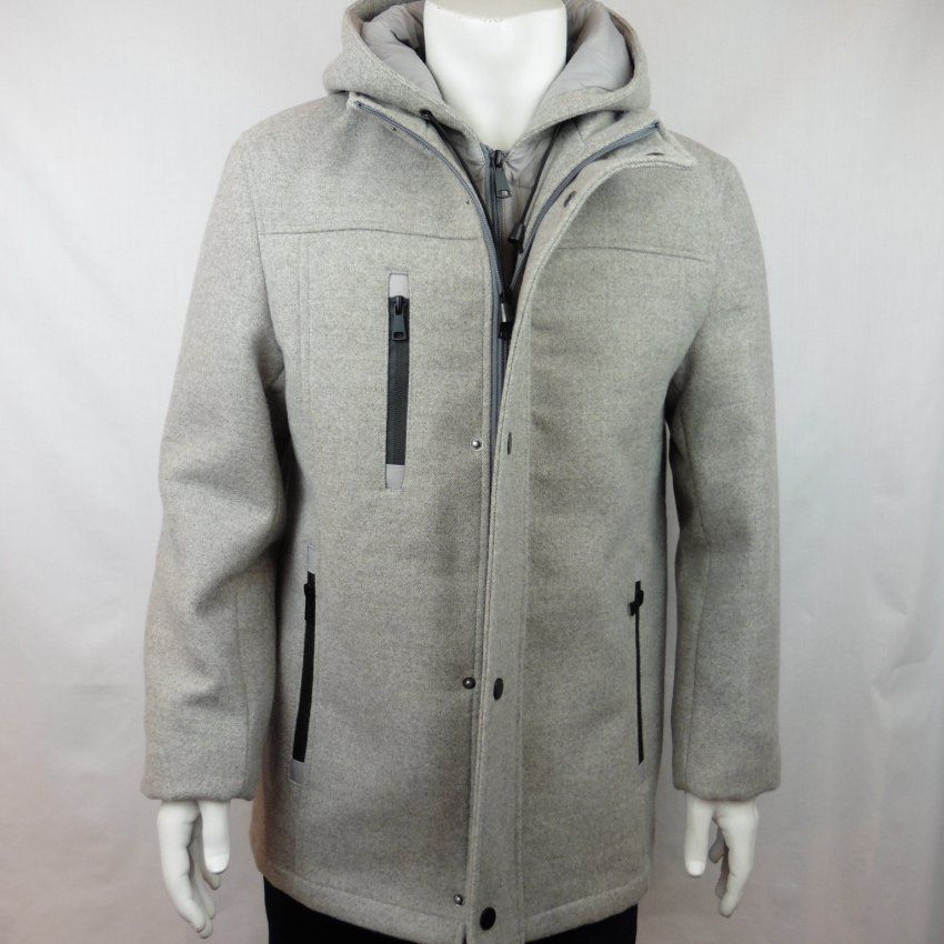 Chaquetón paño gris de Alexander & Co.