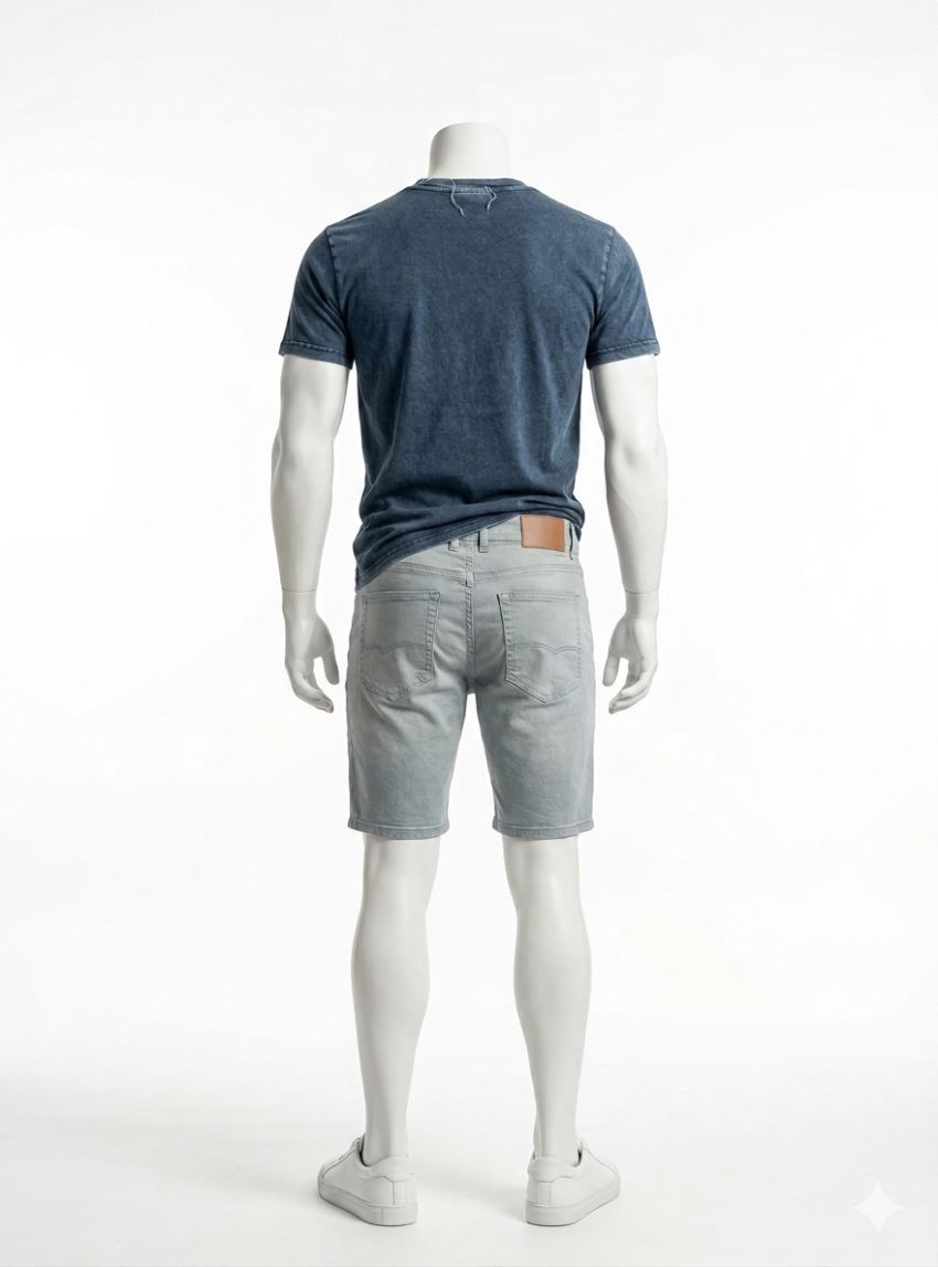 Pantalón corto verde agua mil puntos de Tomé