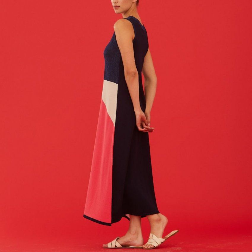 Vestido largo colores punto de WNT Collection