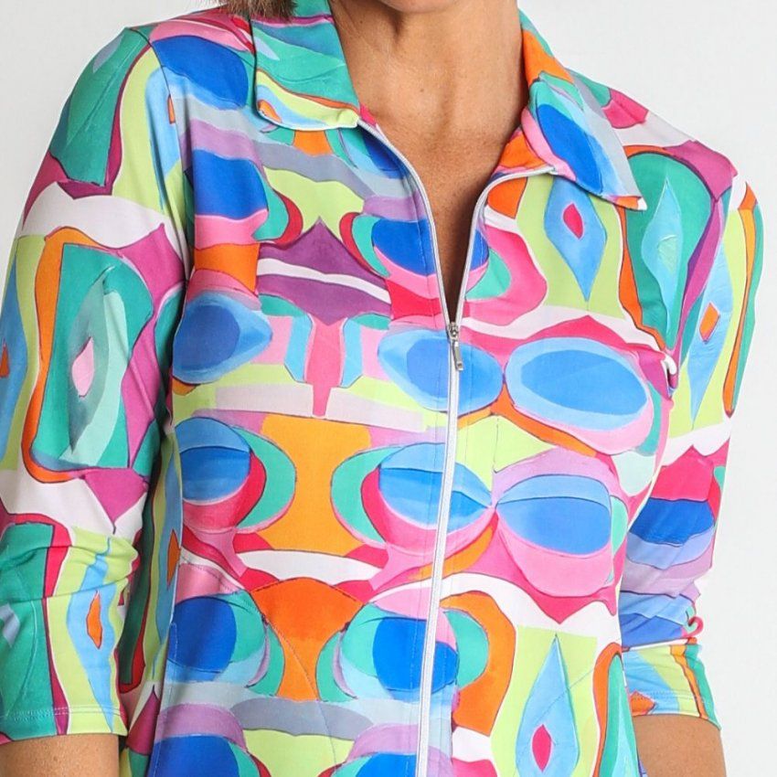 Chaqueta cremallera estampada de Nayat