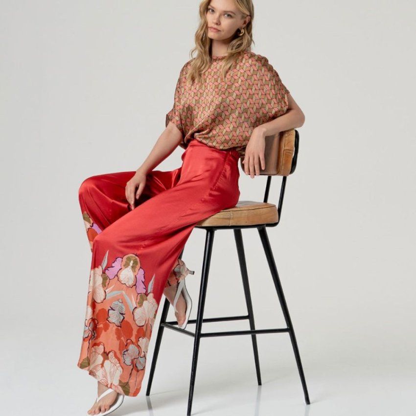 Pantalón caldera con estampado de Surkana