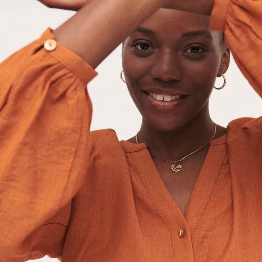 Blusa naranja de Surkana
