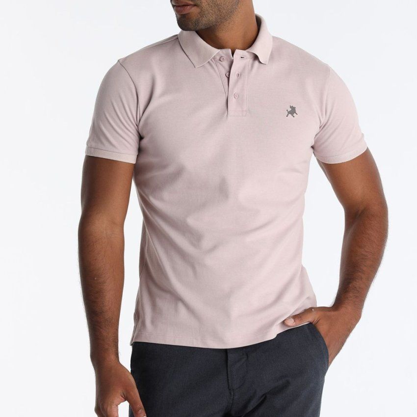 Polo piqué rosa claro de Lois