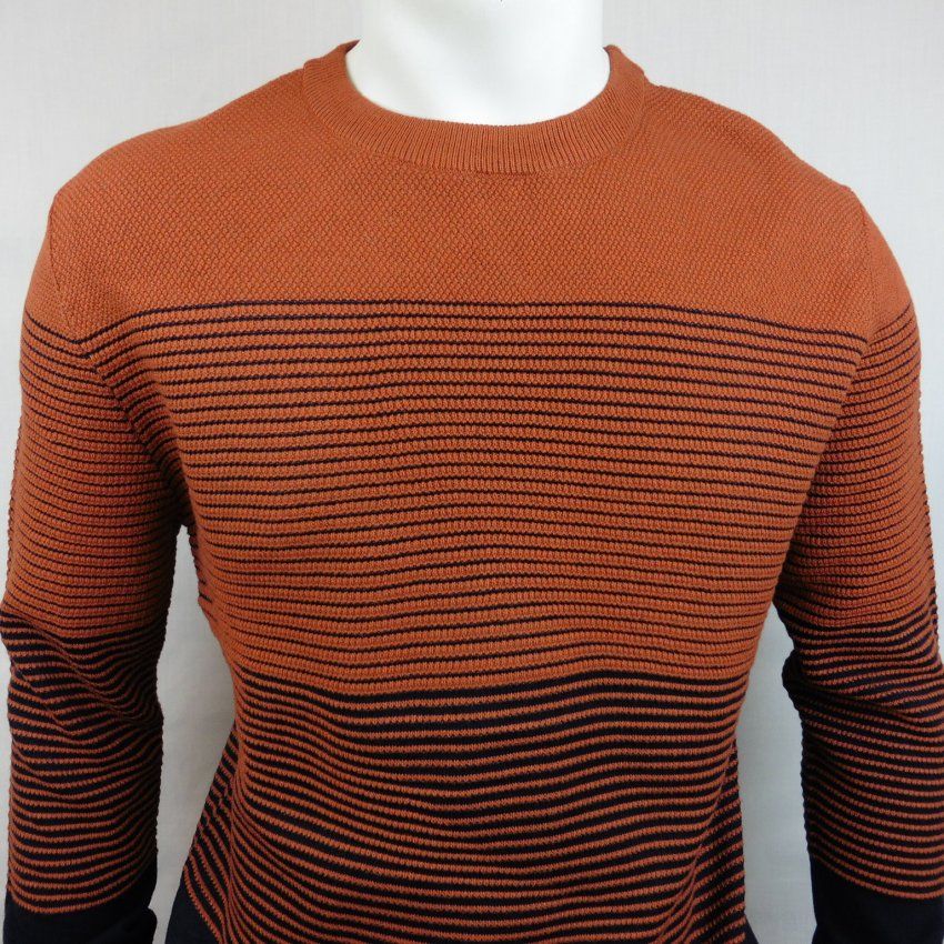 Jersey naranja rayas marino de Dark & Fish