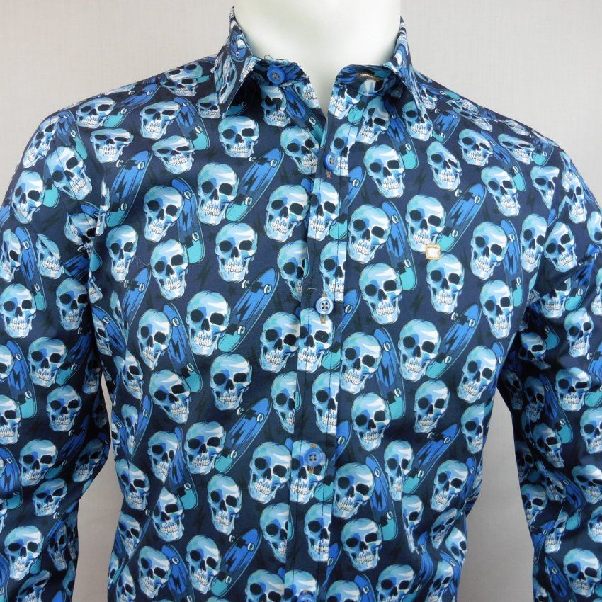 Camisa calaveras y tablas de Yellow Skin