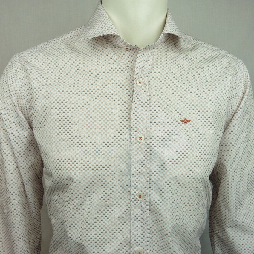 Camisa mini cuadros naranjas de Corsare