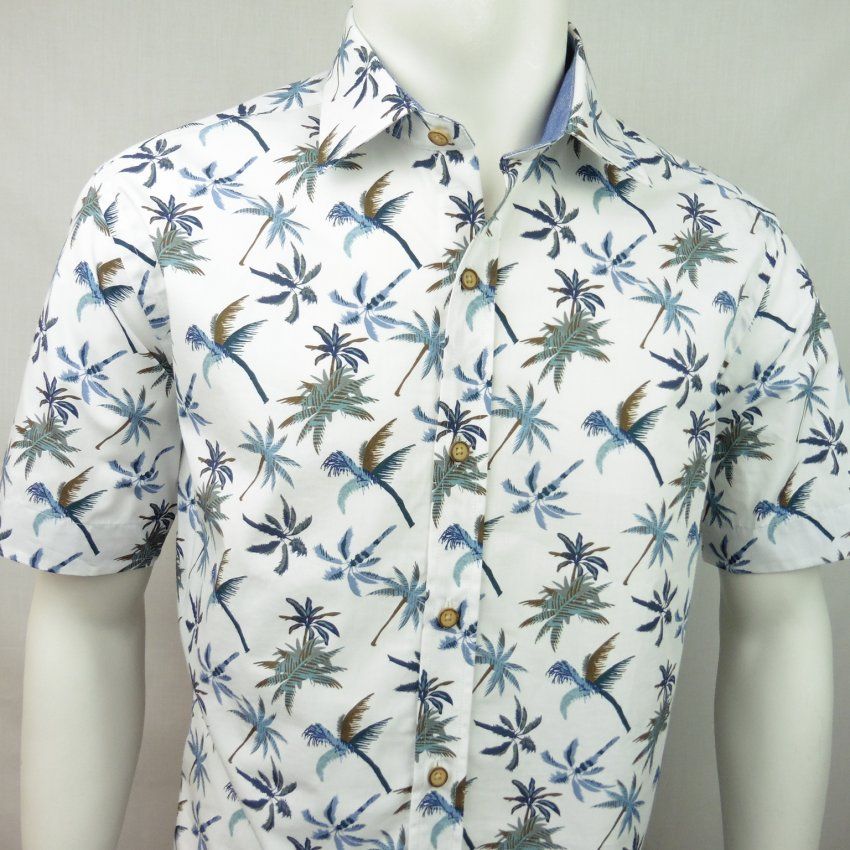 Camisa estampado palmeras de Corsare