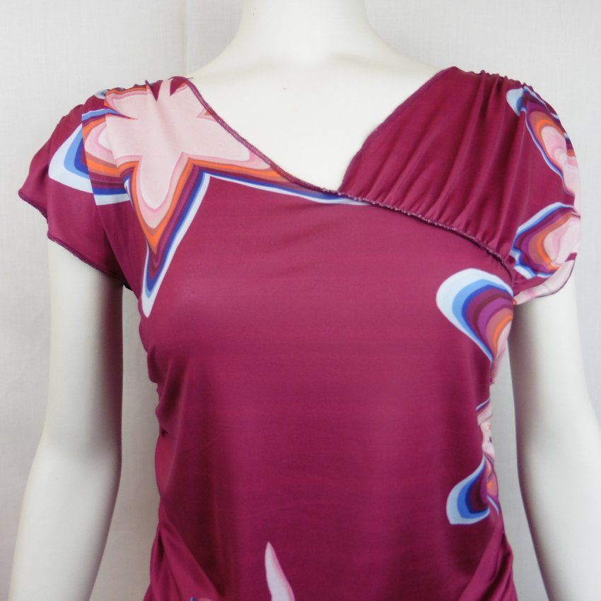 Camiseta drapeada estampada de WNT Collection