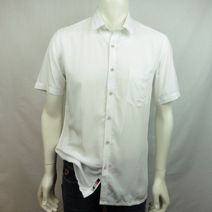 Camisa viscosa blanca de Dos Galgos