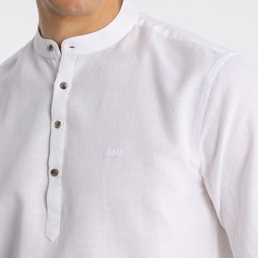 Camisa lino maho blanco de Lois