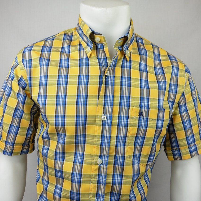 Camisa m/c cuadros ocre de VNTO