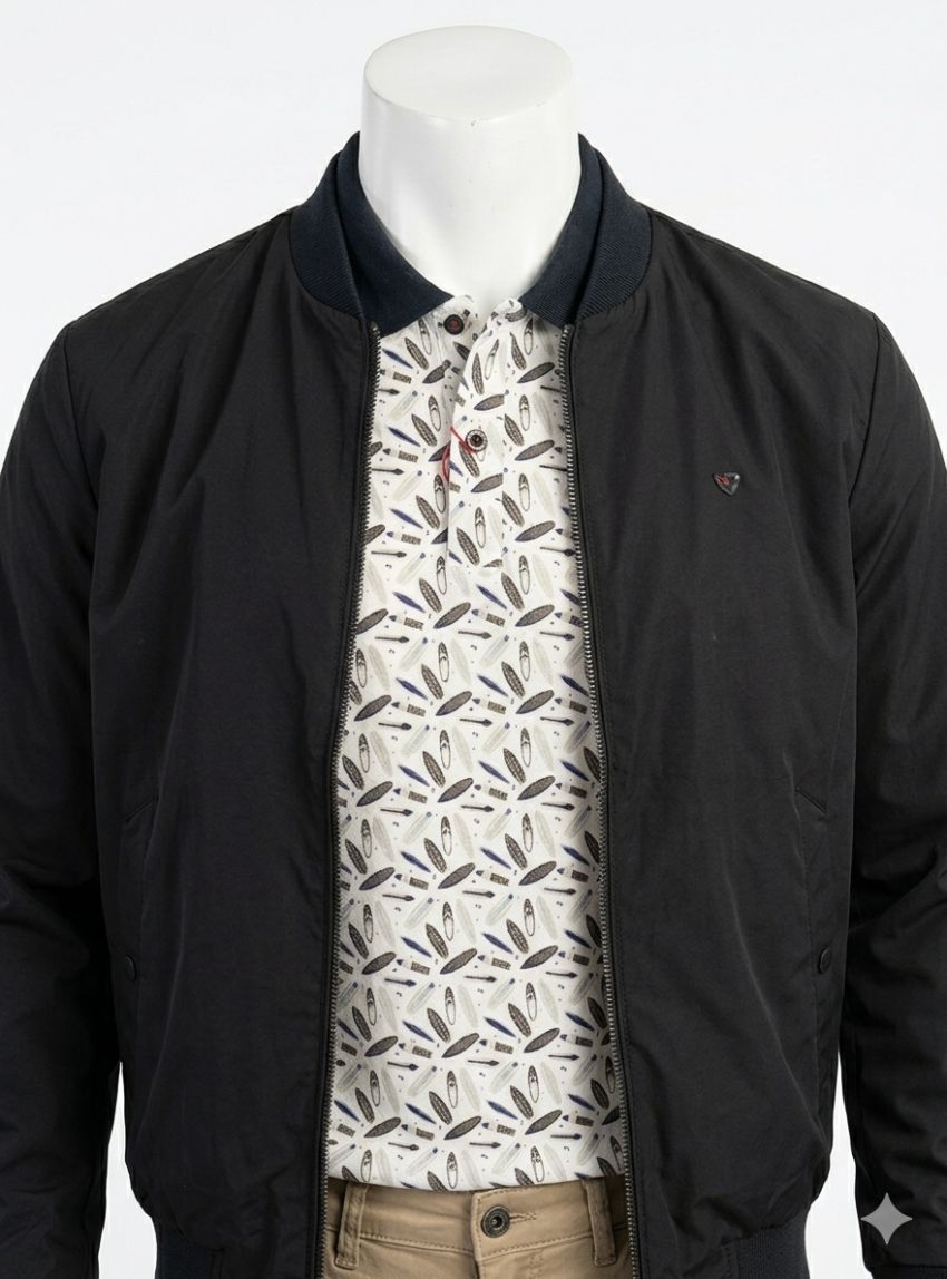 Cazadora reversible azul marino de Dos Galgos