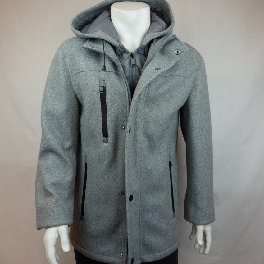 Chaquetón paño gris vigoré de Alexander & Co.