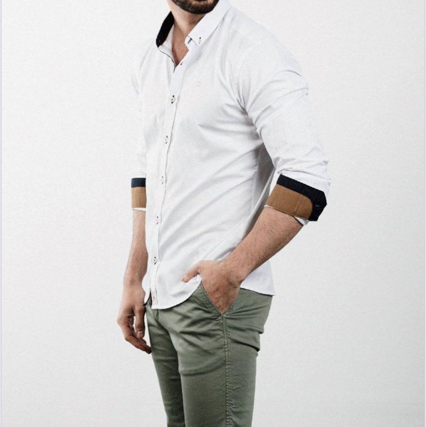 Camisa blanca dibujo al tono de Yellow Skin