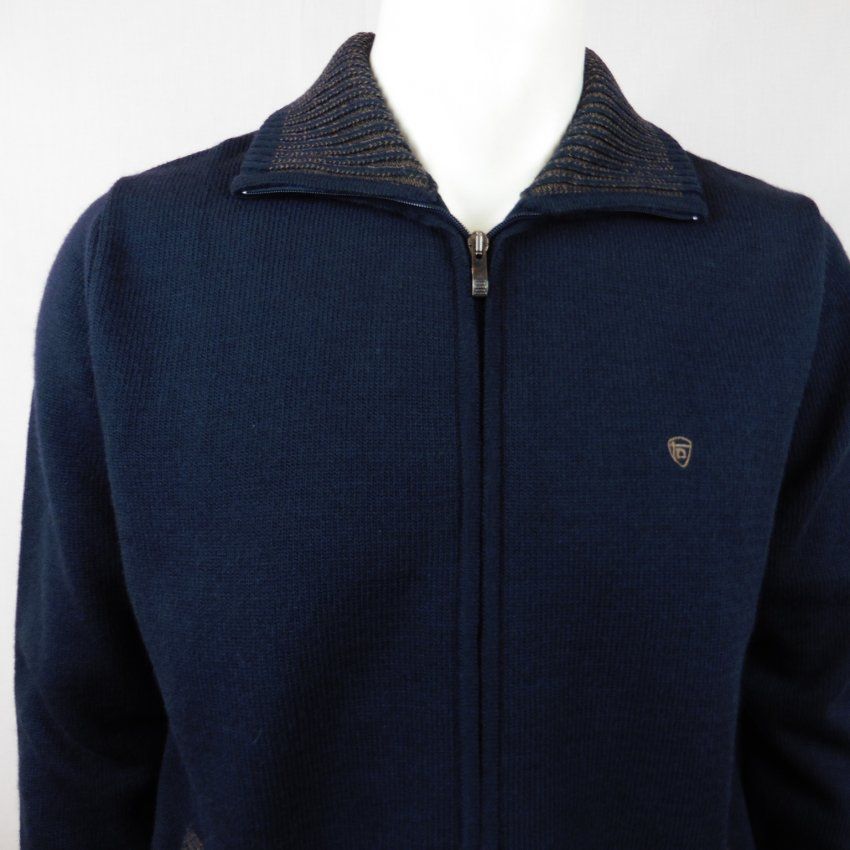 Chaqueta punto azul marino de Tomé