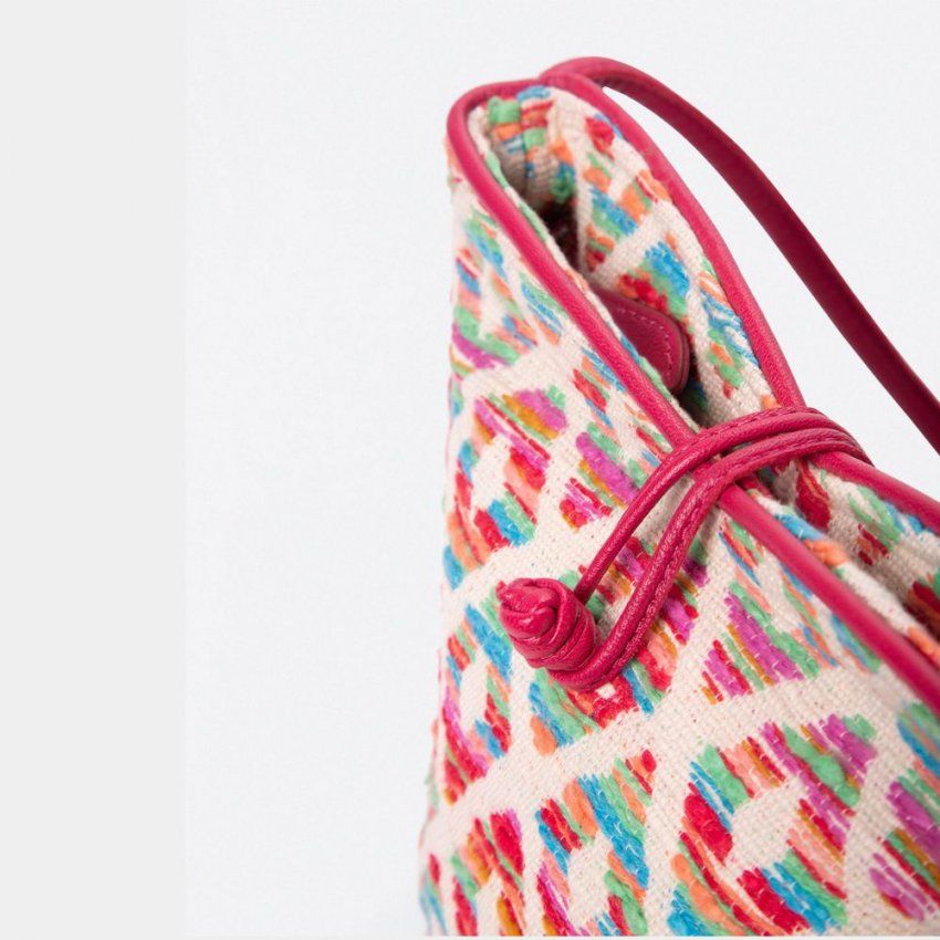 Bolso rombos multi color de Surkana