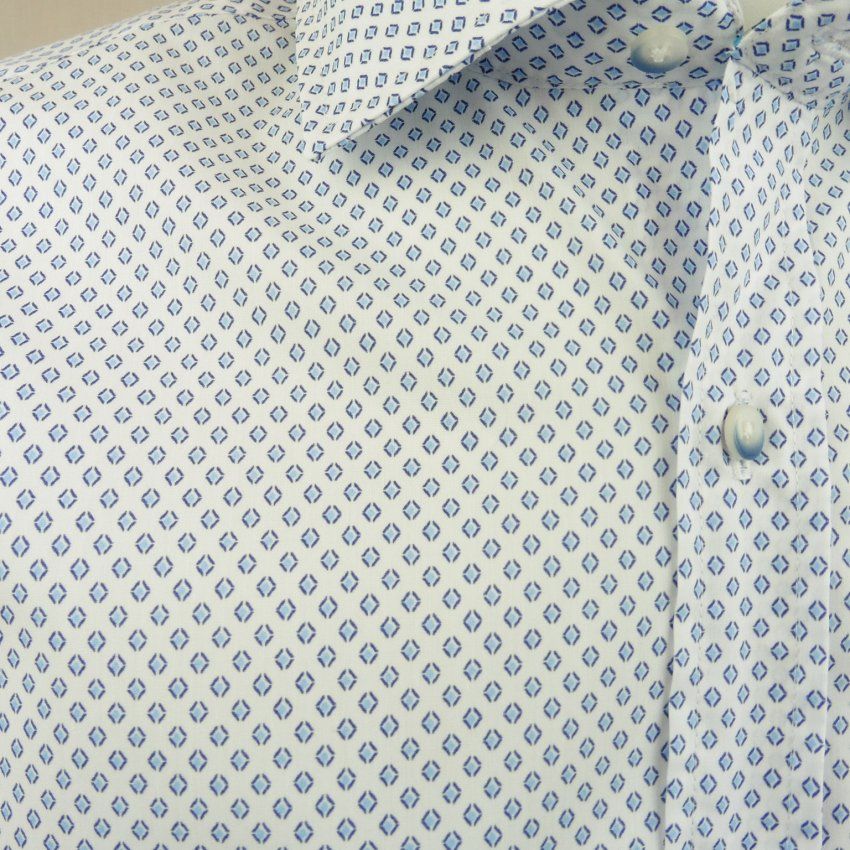 Camisa mini rombos azules de Corsar