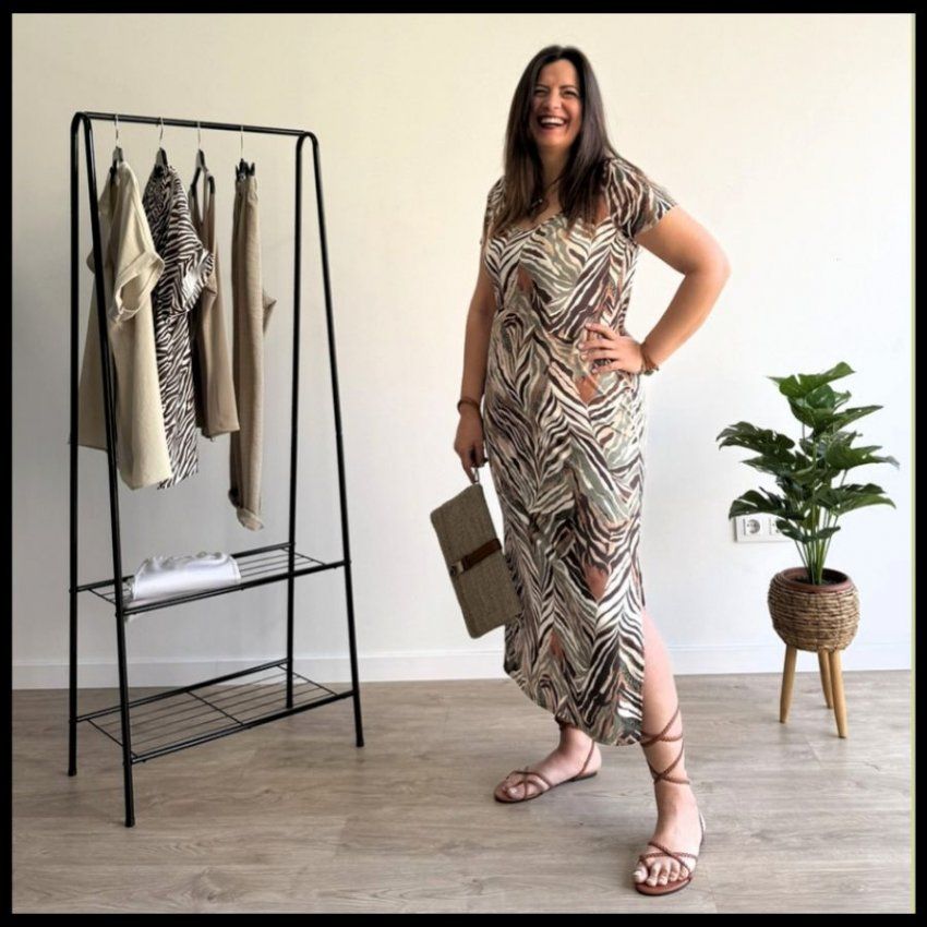 Vestido animal print de Yemeka
