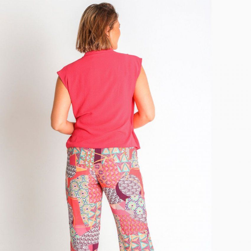 Blusa geranio de Lourdes Castillo