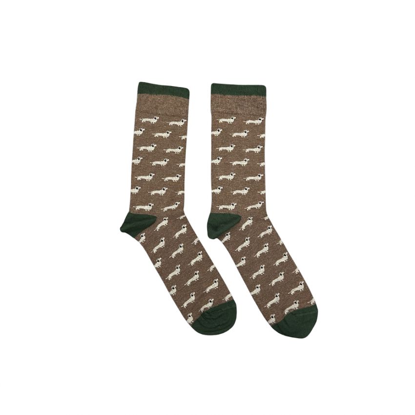 Calcetines perros marrón de Jorigu