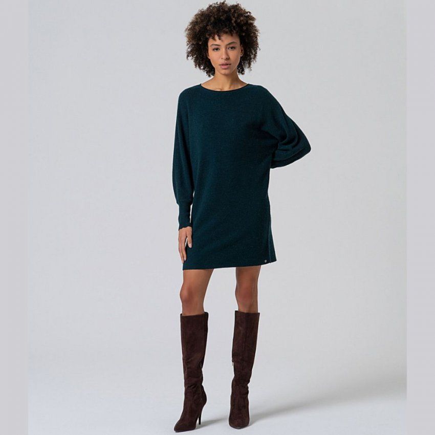 Vestido punto verde de Surkana