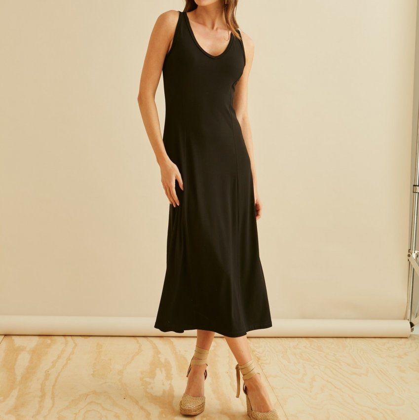 Vestido negro tirantes de Guitare