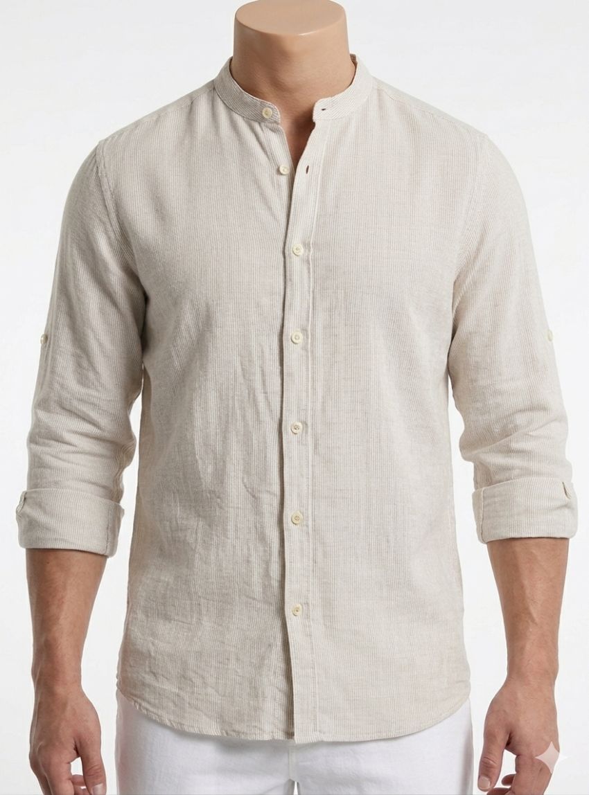 Camisa mil rayas cuello maho de Dos Galgos