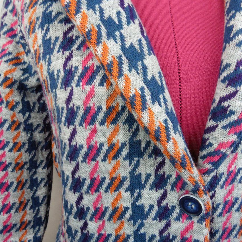 Chaqueta punto grueso pata gallo de WNT Collection
