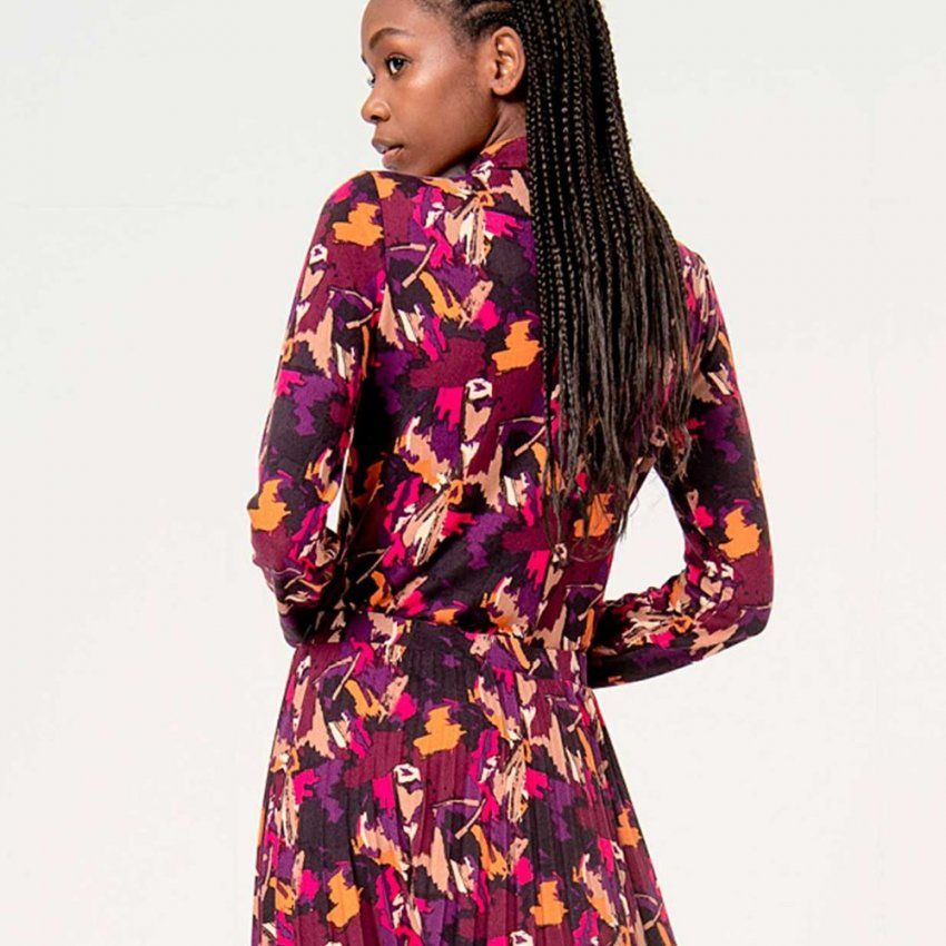 Camisa de punto cálido estampado de Surkana