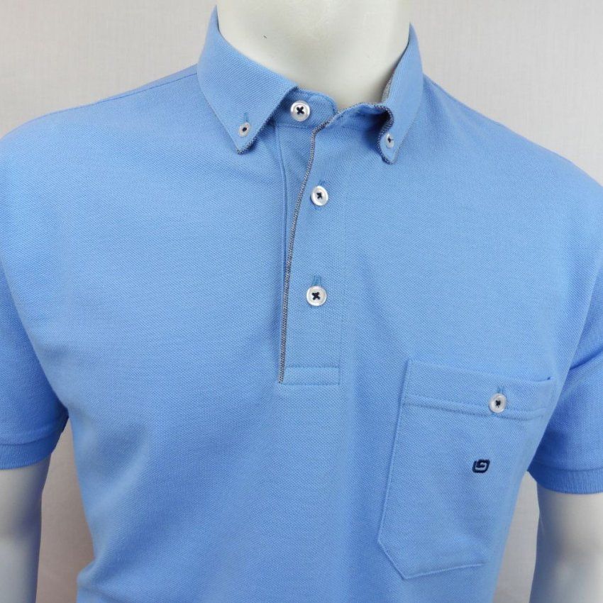 Polo azul claro de G54