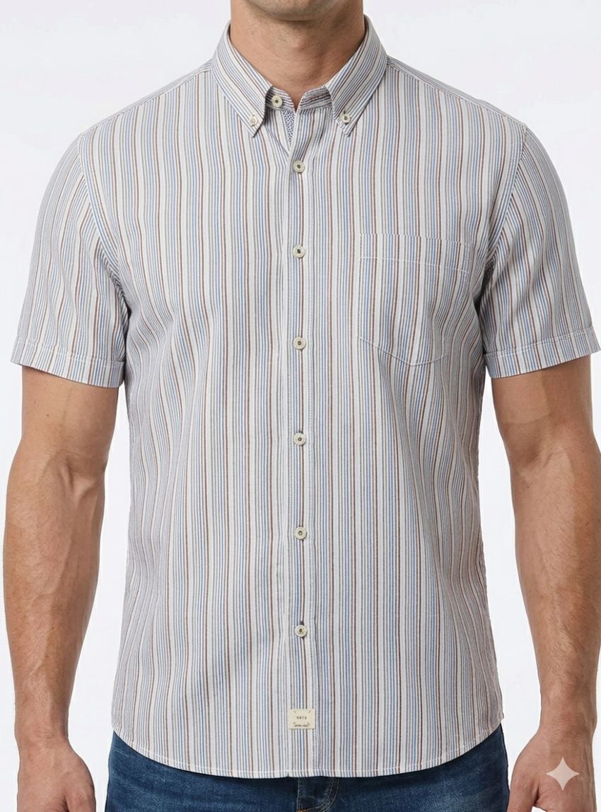 Camisa mc rayas finas de VNTO