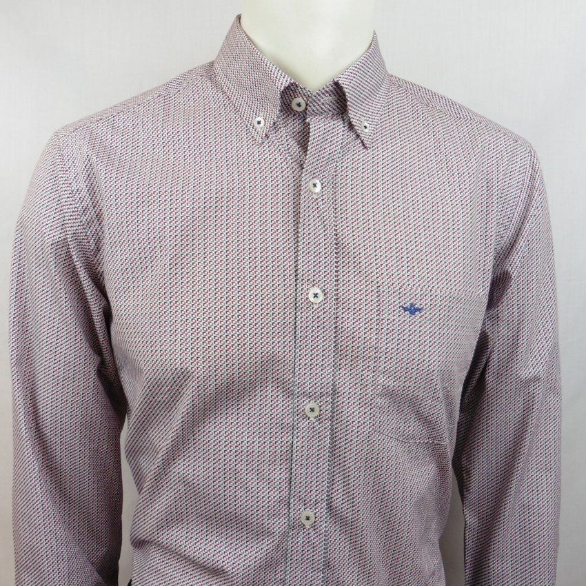 Camisa mini dibujo granate de Corsare