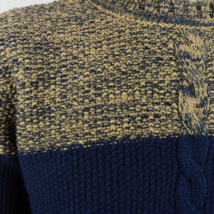 Jersey ocre cenefa azul de Staats