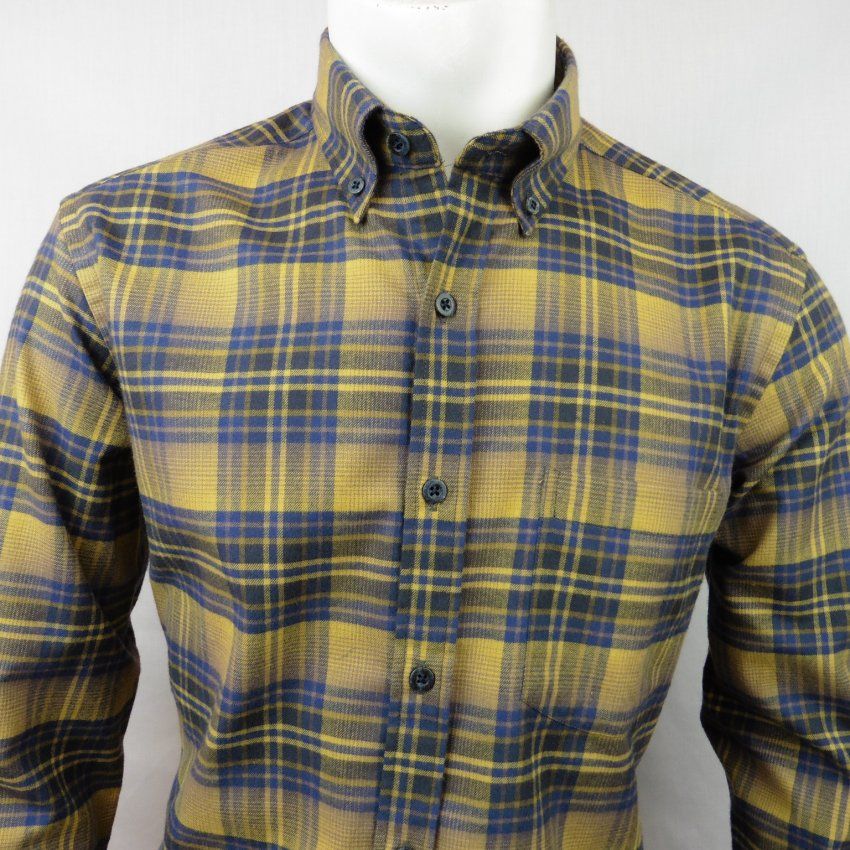 Camisa cuadros ocre viella de Corsare