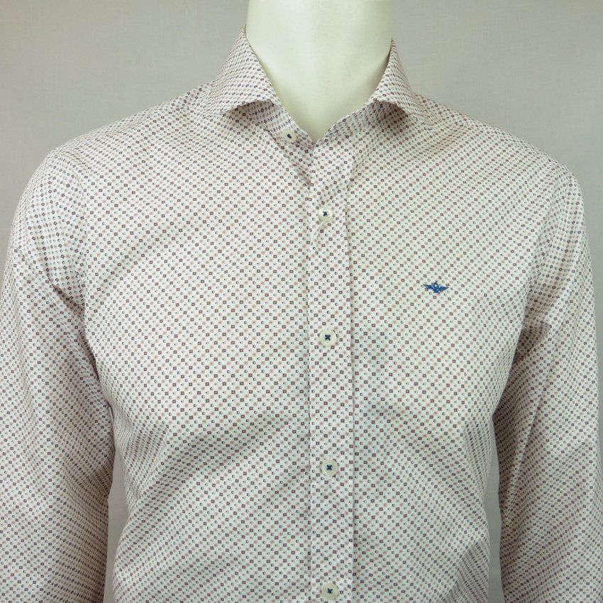 Camisa mini dibujos granate rosa de Corsare