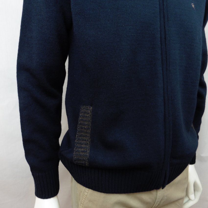 Chaqueta punto azul marino de Tomé