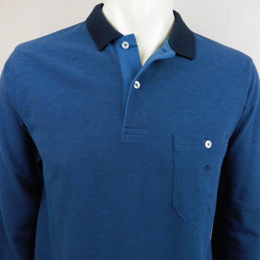 Polo piqué azul de G54
