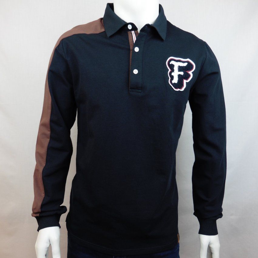 Polo manga marrón de Dark & Fish