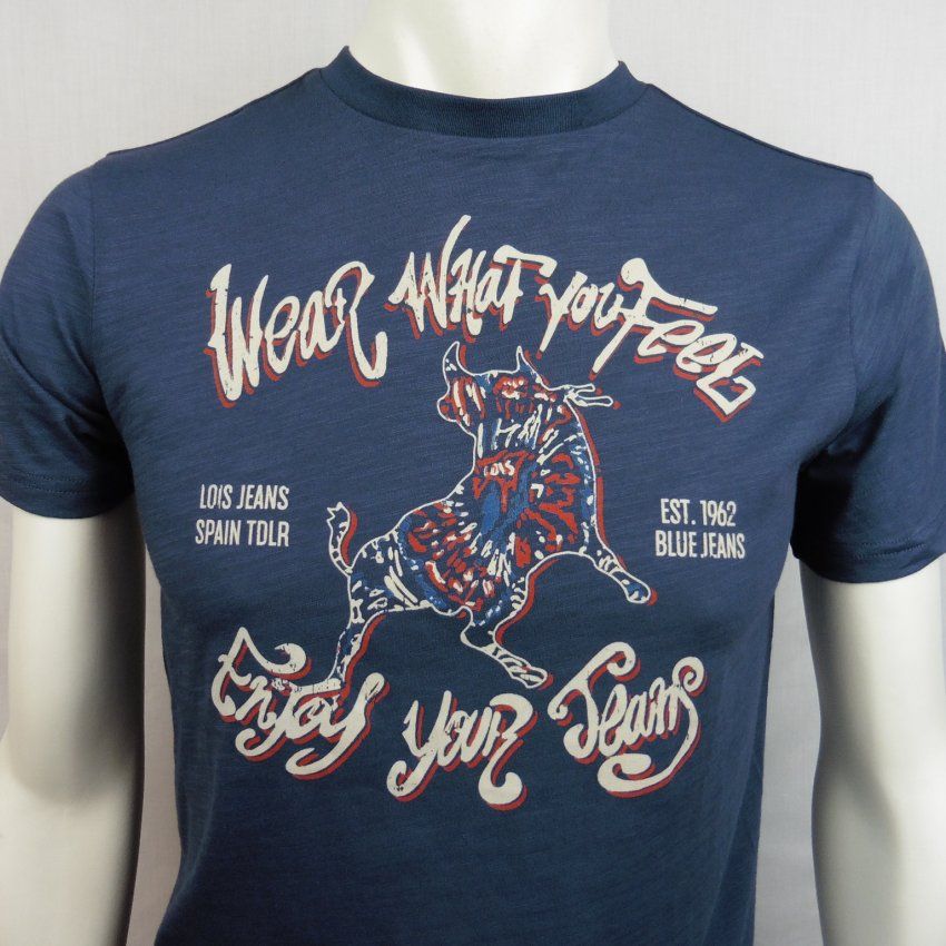 Camiseta azul toro de Lois